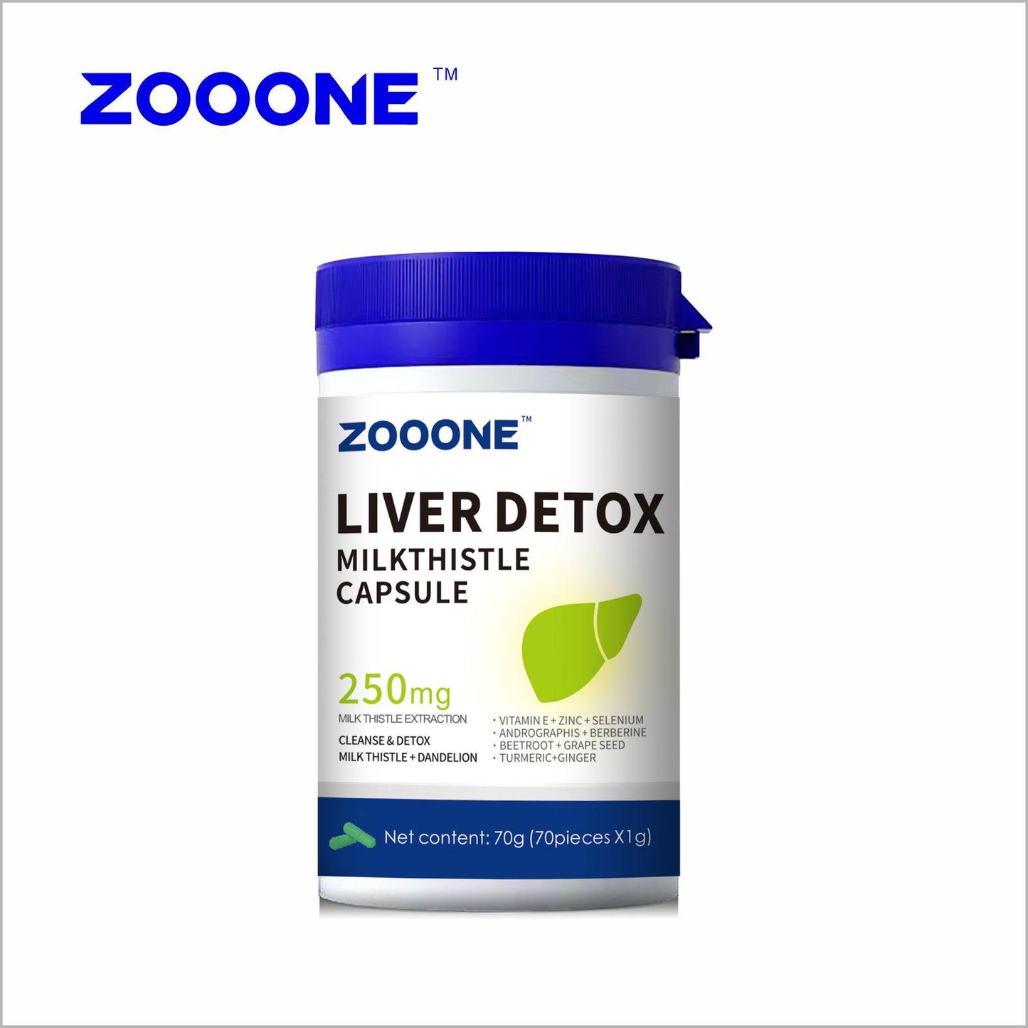 ZOOONE Liver Cleanse Detox Support Supplement